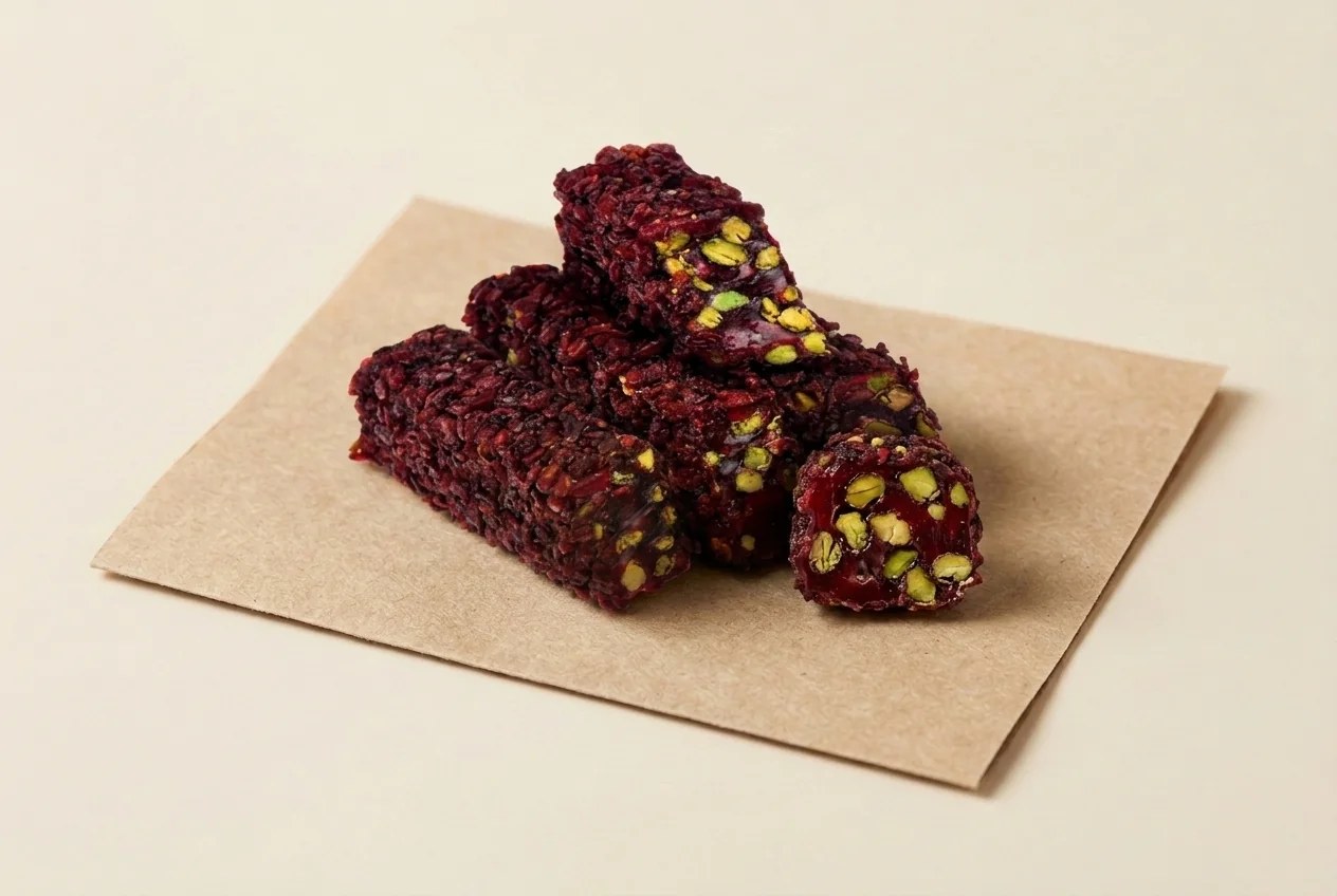 Barberry coated pomegranate and pistachio royal lokum — Turkish Manufacturer_2