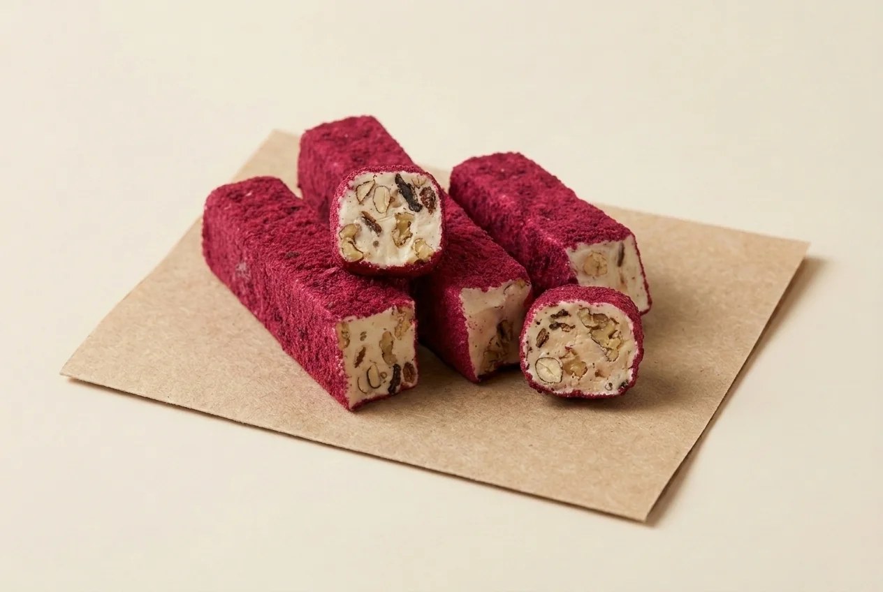 Red-velvet coated mixed nuts royal lokum — Turkish Manufacturer_2