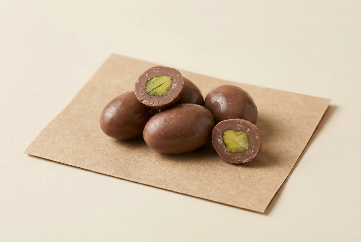 Milk-coated pistachio (3 kg bulk box) dragée — Turkish Manufacturer_2