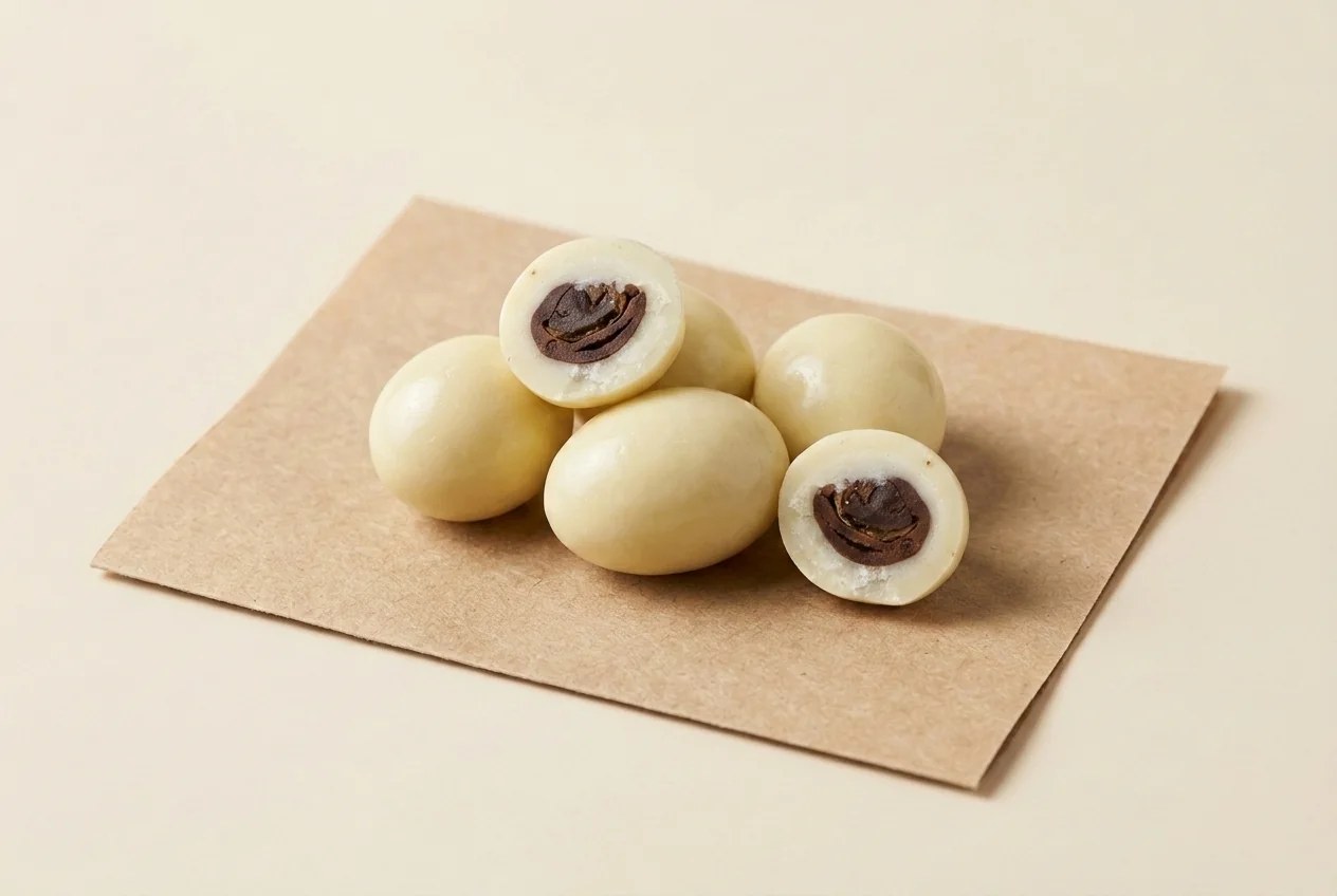 White-coated coffee bean dragée — Turkish Manufacturer_2