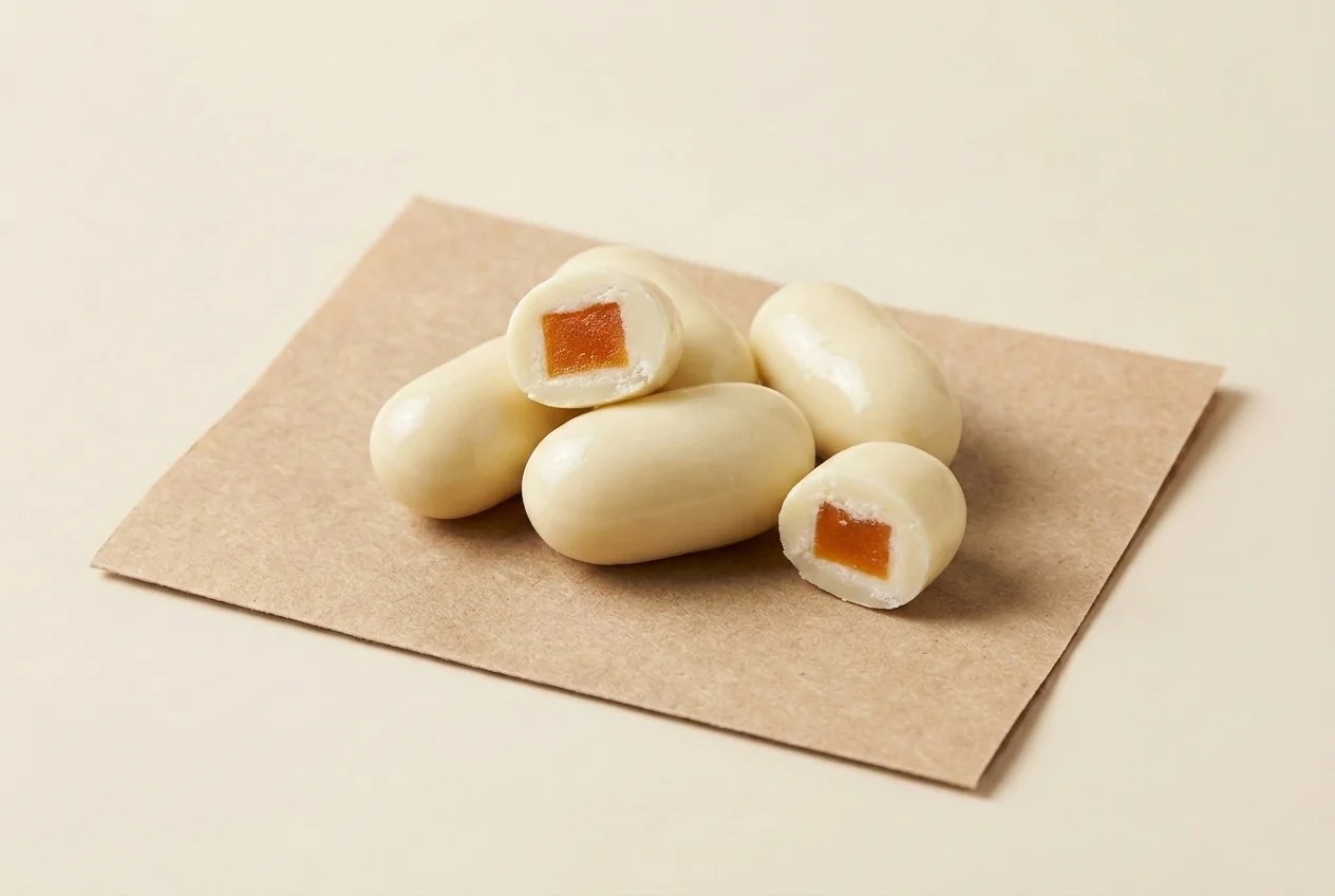 Orange jelly stick, white coating dragée — Turkish Manufacturer_2