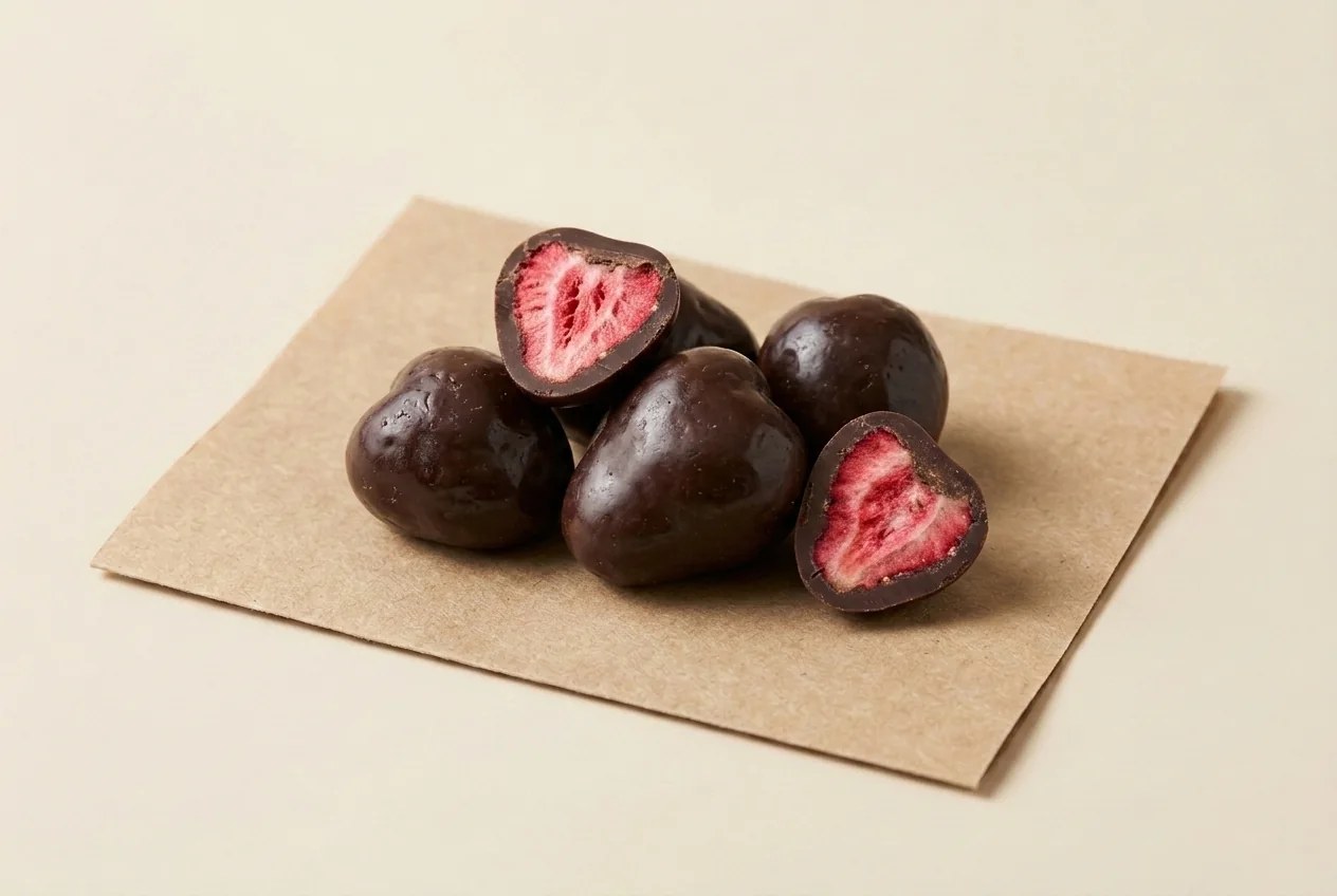 Freeze-dried strawberry, milk coating (2 kg bulk bag) dragée — Turkish Manufacturer_2