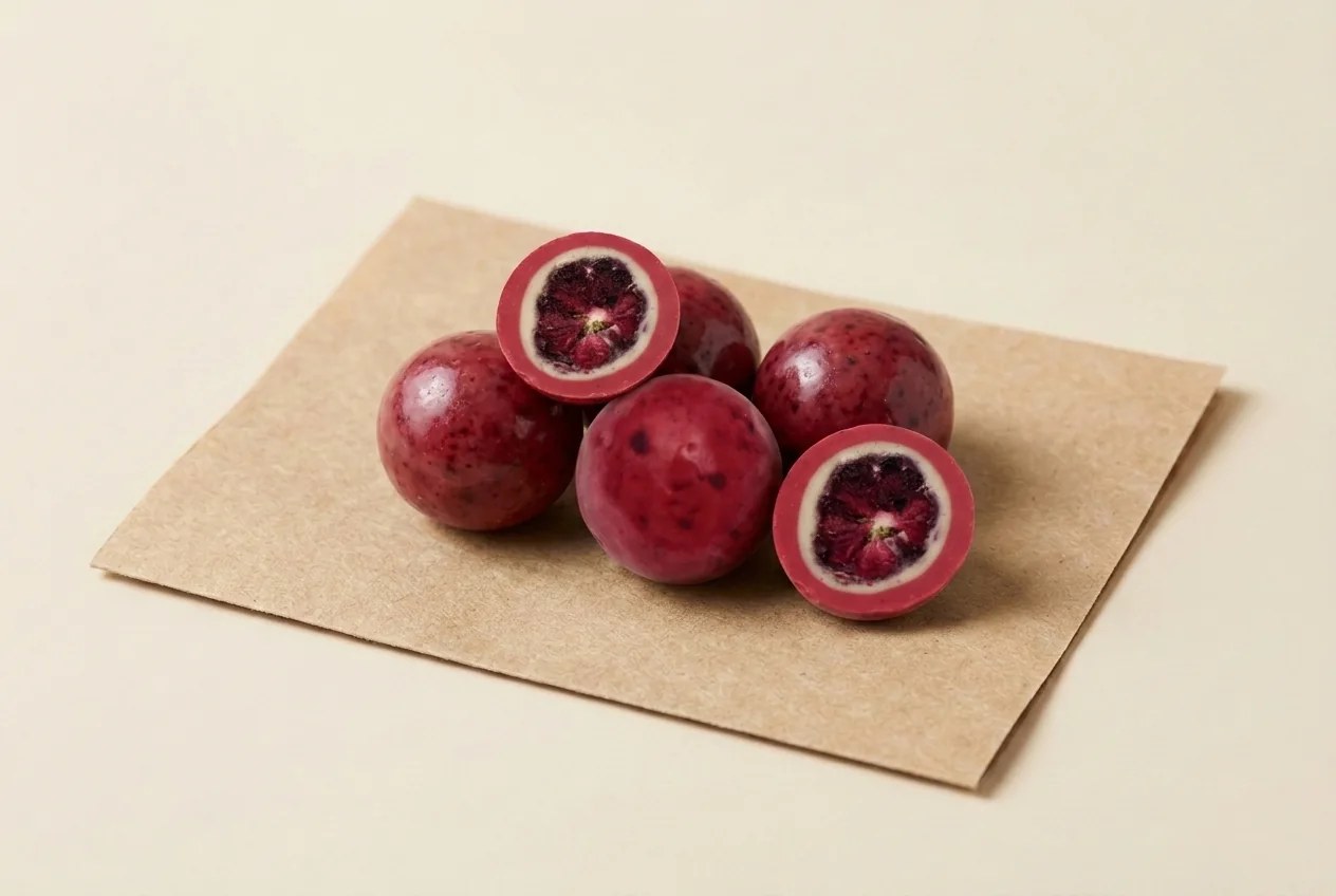 Freeze-dried blackberry, red coating dragée — Turkish Manufacturer_2
