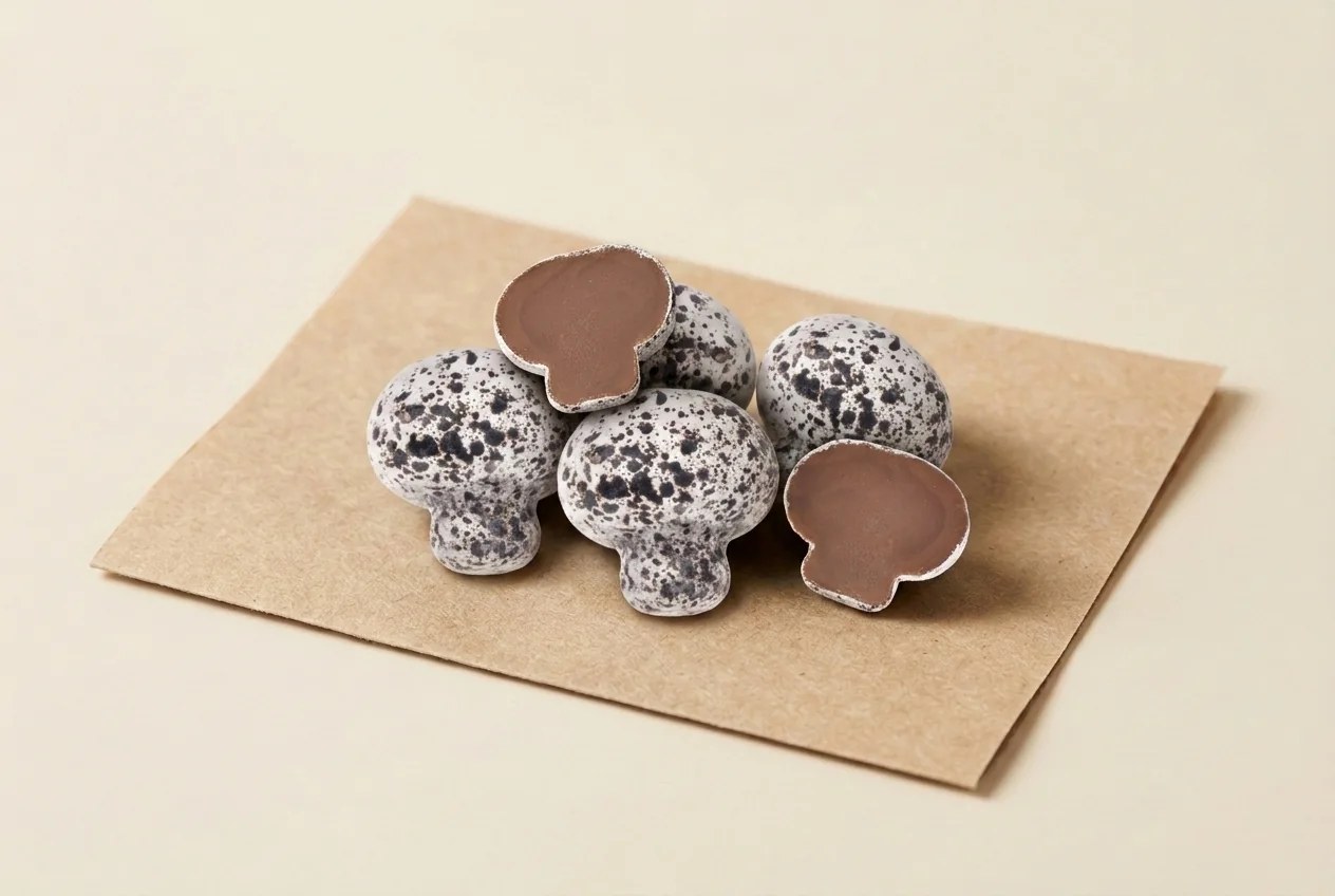 Praline-filled mushroom, speckled dragée — Turkish Manufacturer_2