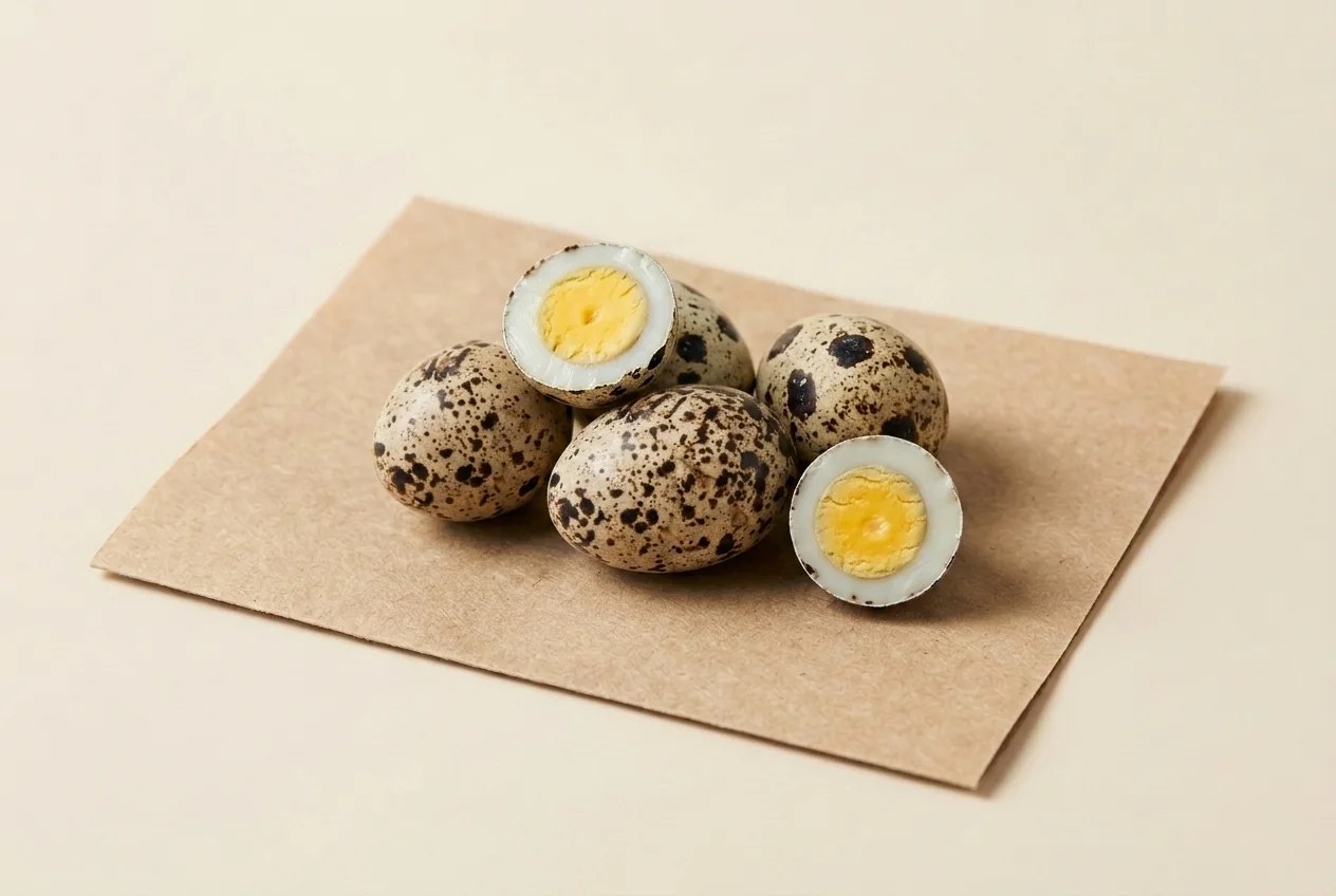 Quail egg, praline filling, white speckled dragée — Turkish Manufacturer_2