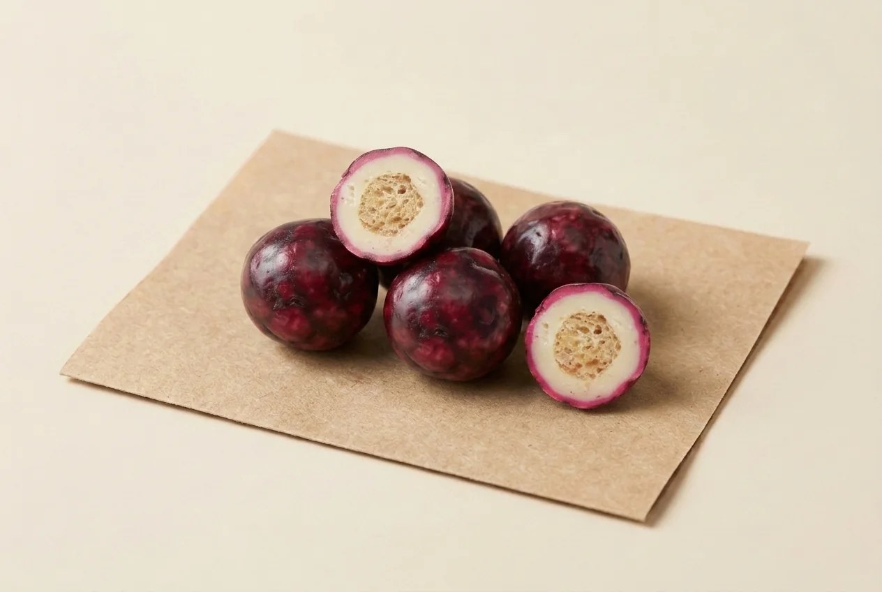 Puffed-rice dragée with popping candy, pomegranate — Turkish Manufacturer_2