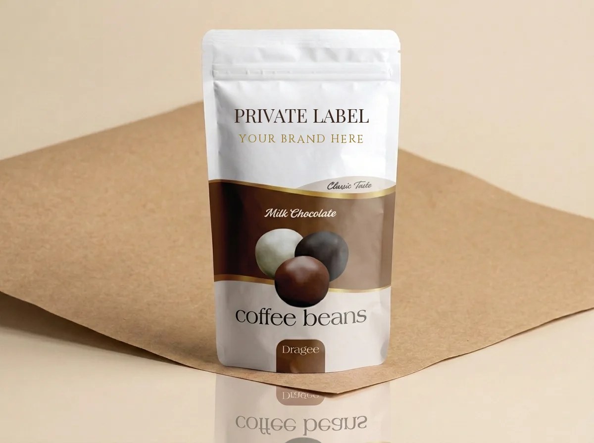 Mixed coffee beans (80 g stand-up doypack, zip) dragée — Turkish Manufacturer_2