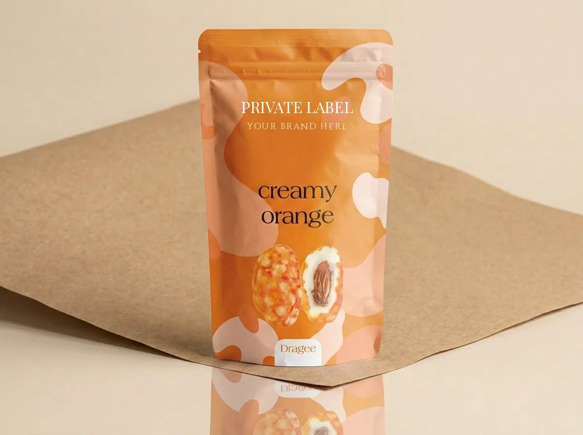 Orange almond, rough finish dragée — Turkish Manufacturer_2