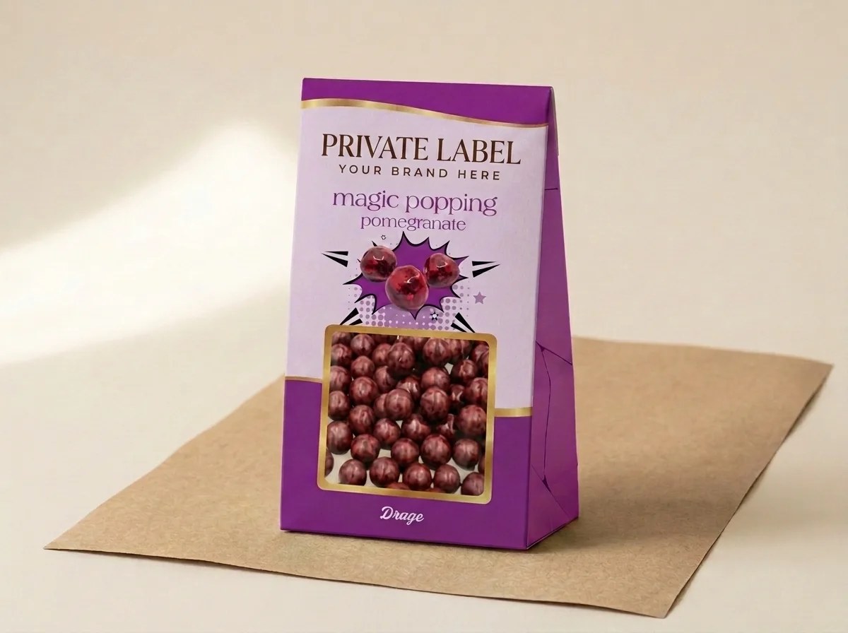 Pomegranate dragée with popping candy — Turkish Manufacturer_2