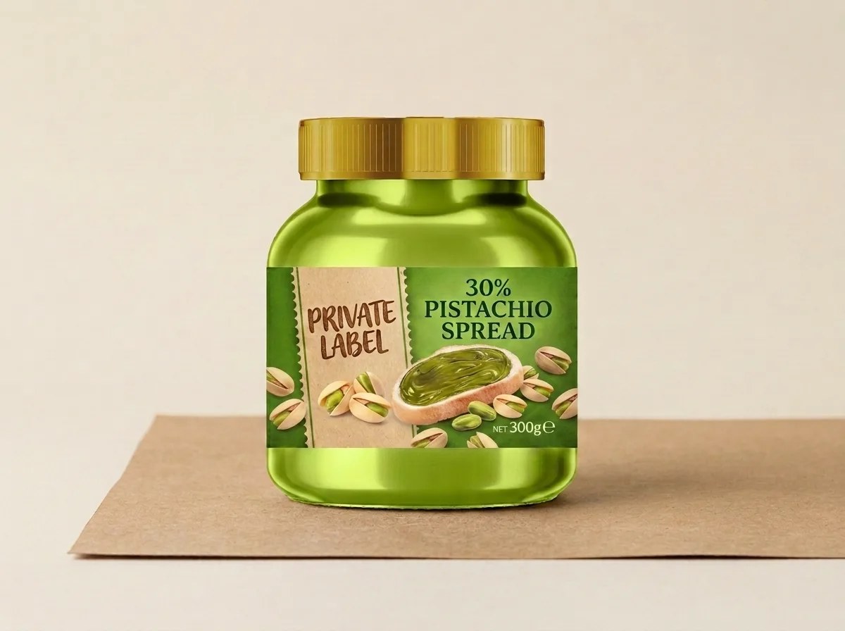 30% grey-pistachio spread (300 g glass jar) — Turkish Manufacturer_2