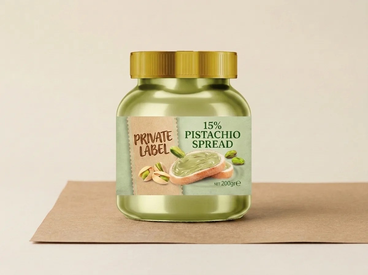 15% grey-pistachio spread (200 g glass jar) — Turkish Manufacturer_2