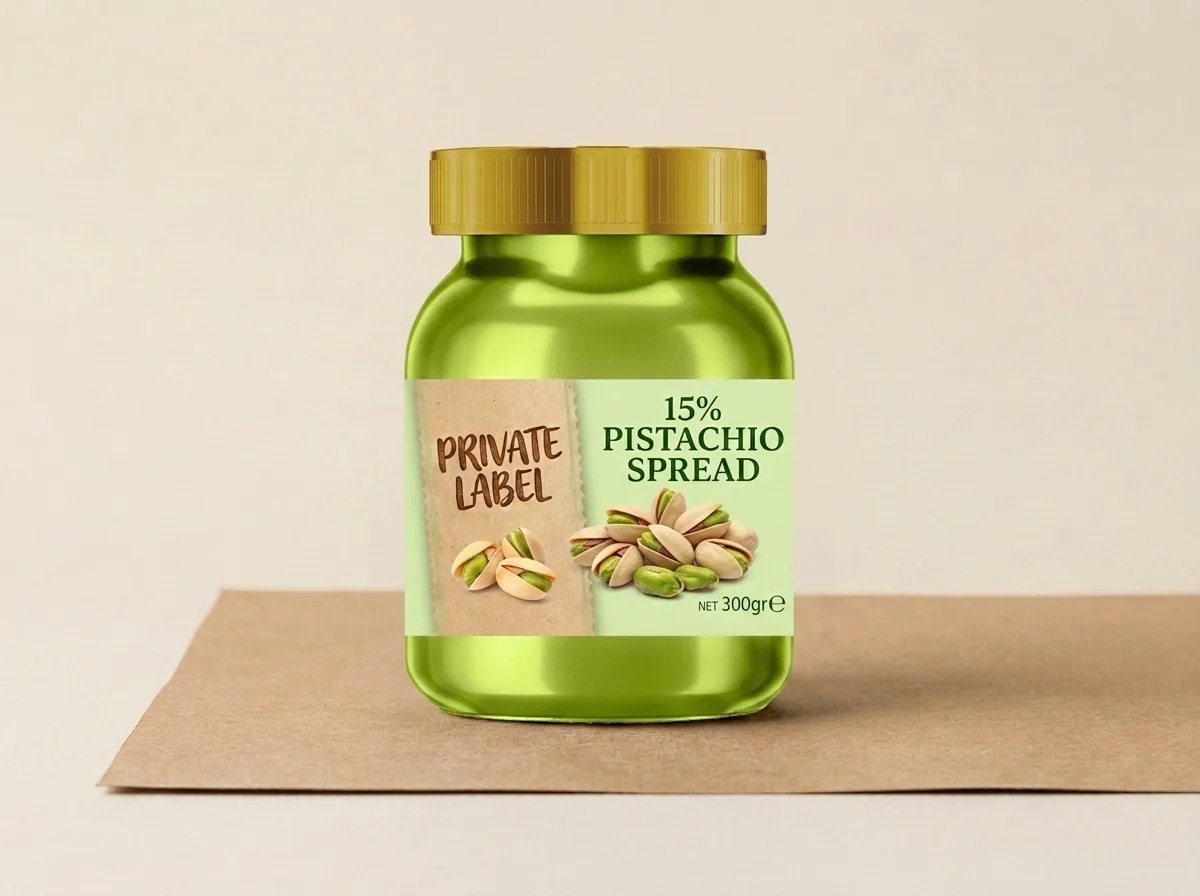 15% grey-pistachio spread (300 g glass jar) — Turkish Manufacturer_2