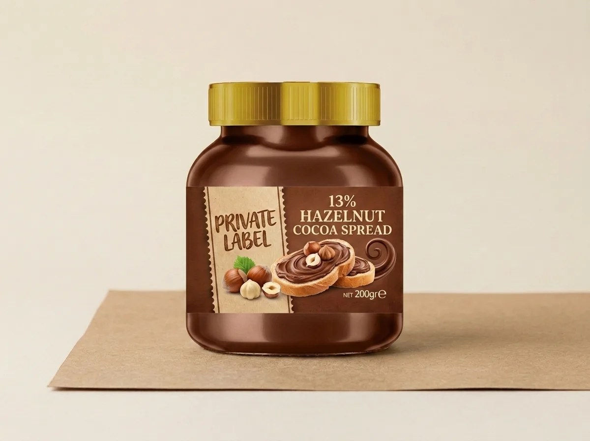 13% hazelnut cocoa spread (200 g glass jar) — Turkish Manufacturer_2