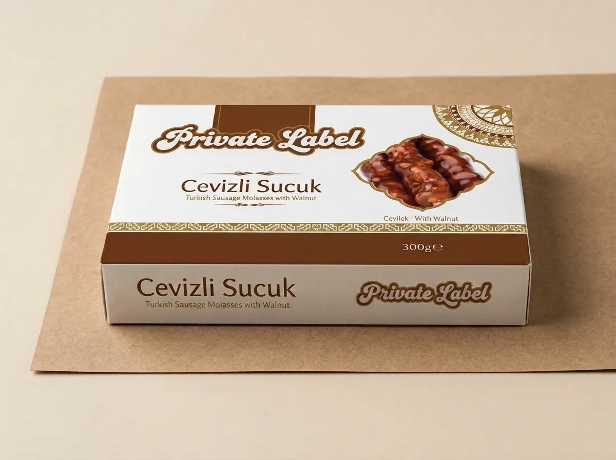 Walnut and grape-molasses roll, retail box — Turkish Manufacturer_2