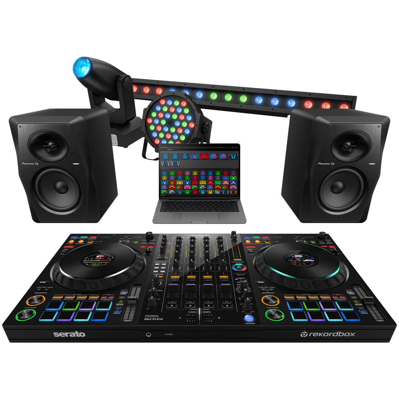 DDJ-FLX10 4-Channel DJ Controller for Rekordbox & Serato DJ Pro Audio Console Mixer_2