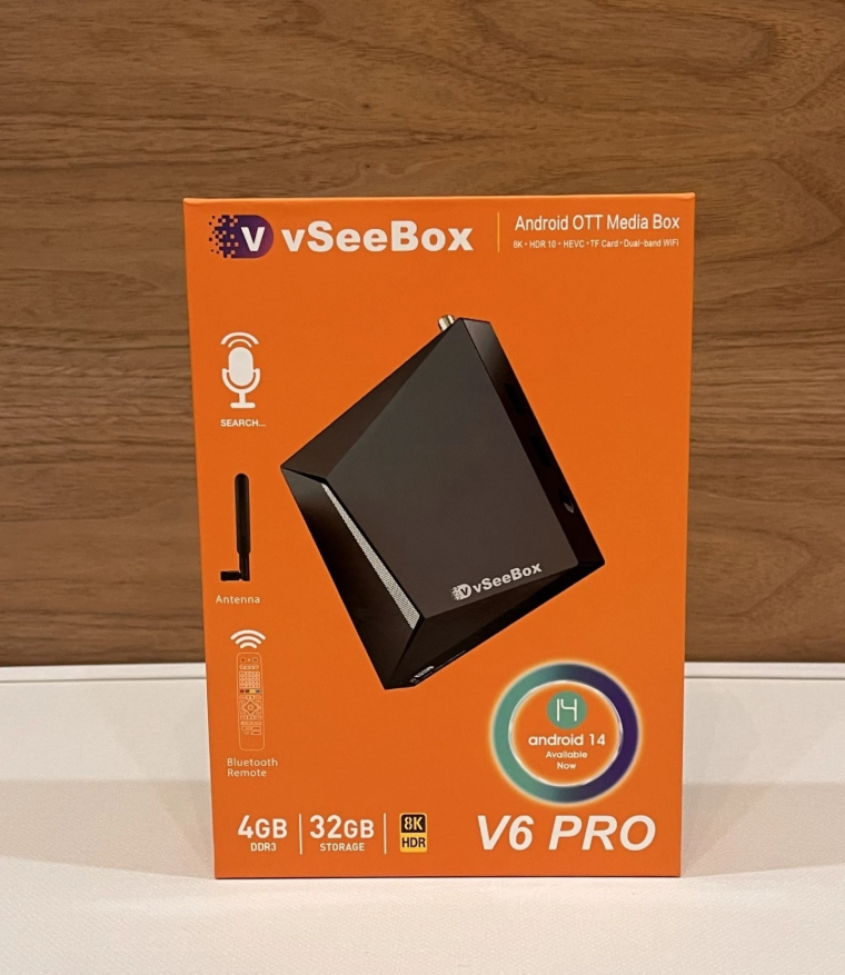 2026 latest Heat App vSeeBox V6 PRO 8k Ultra High Definition 4GB Ram 32GB Storage Android 14 Tv Box with Voice remote control_2