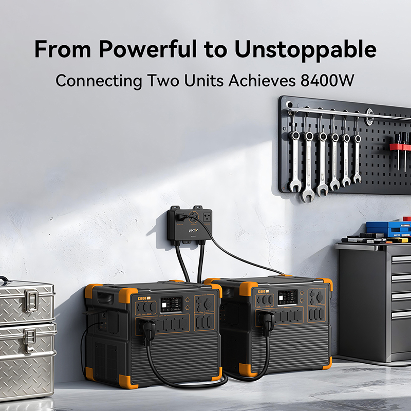 Emergency Power 3072WH 3840Wh LiFePO4 Solar Generator UPS Power Station for Home Blackout Backup_5