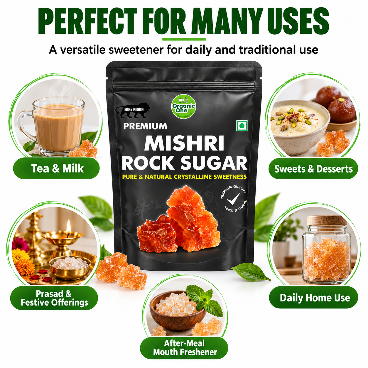 Organic One Rock Sugar | Crystal Mishri | Kallusakkare | Red 450 G- Pure Natural Sweetness For Health & Taste | kalsakkare_4
