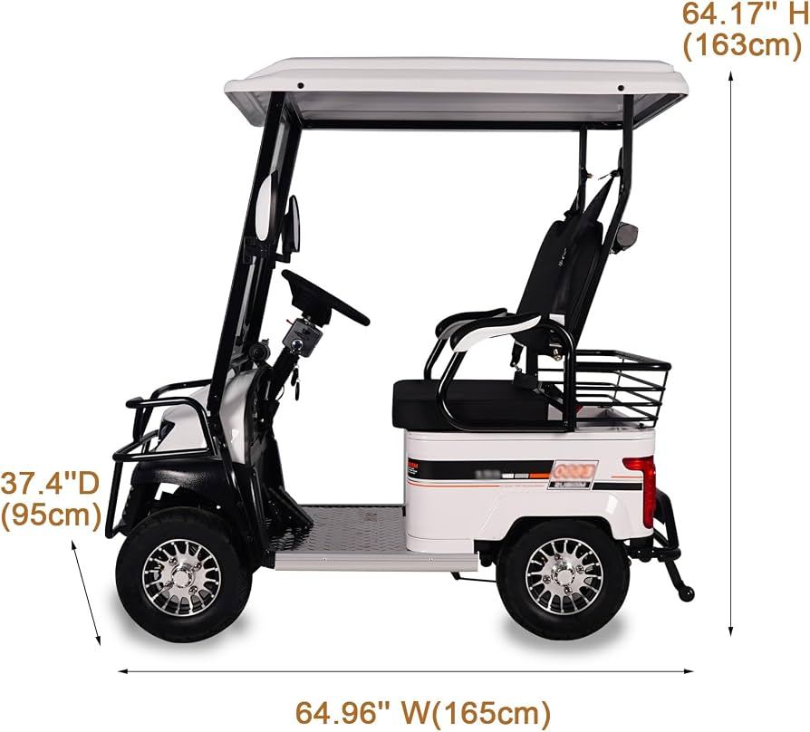Brand New Golf Electric Cart for One Person New Arrival Golf Bag Carrier Golf Cart of 30km Distance High-Powered Performance