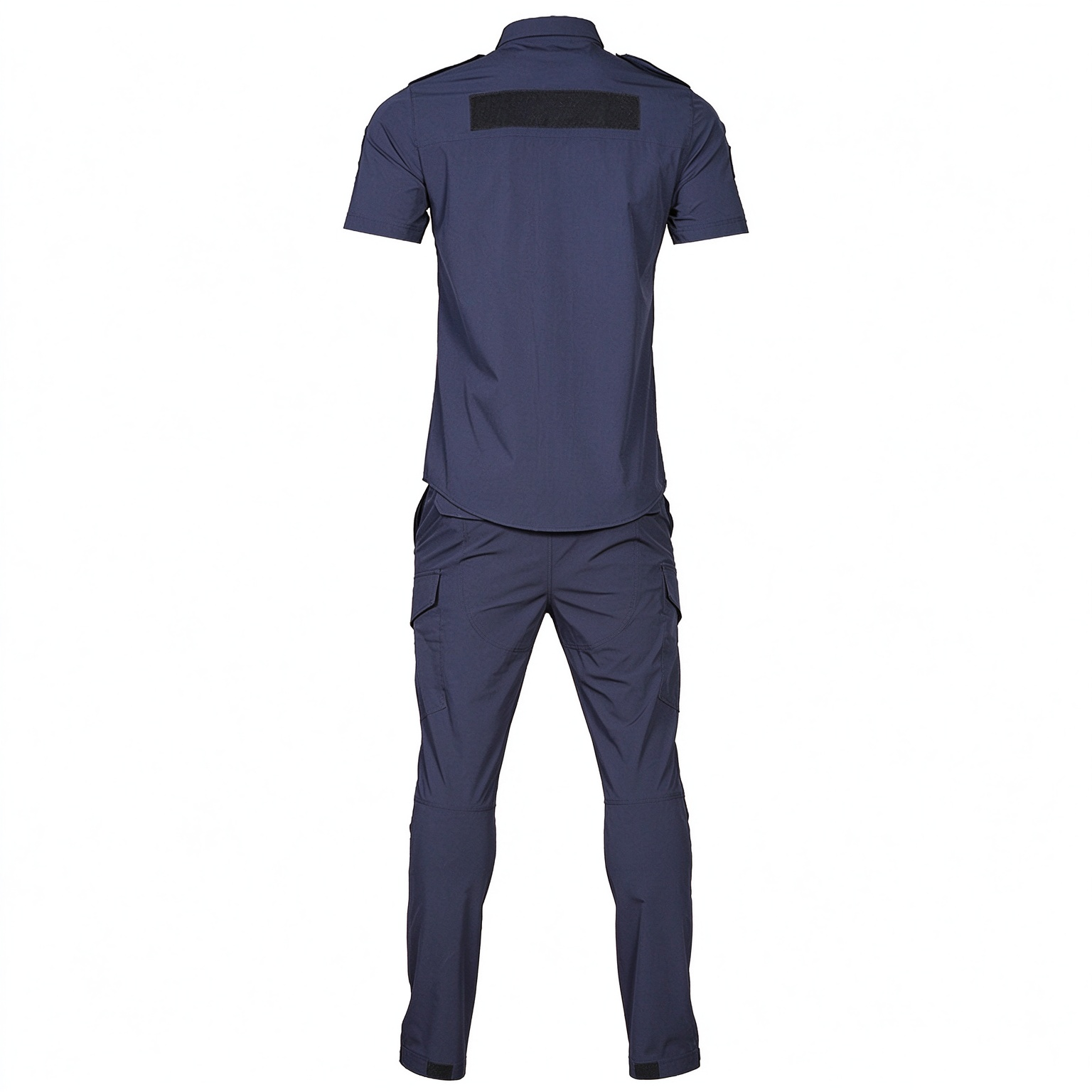 Men’s Black Long Sleeve Security Uniform Set with Stand Collar, Multi-Pocket Chest, UAE Style Badges and Work Pants – Professional Security Wear for UAE Hospitals, Malls, Offices and Events_14