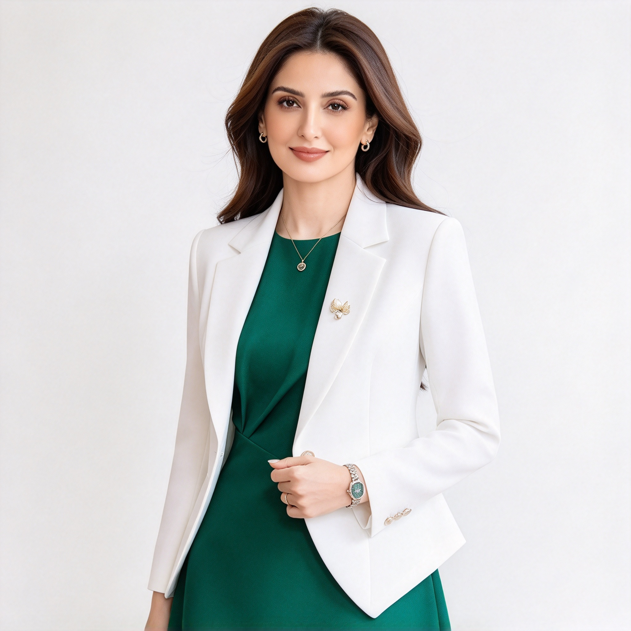 This premium navy blue hotel uniform for men and women is designed for reception, concierge, guest service, VIP reception, and front office roles. The set includes a navy tailored jacket, white formal shirt, distinctive gold buttons, gold shoulder insignia, gold decorative aiguillette or trim, gold cuff stripes, and navy trousers. The uniform offers a sharp structured silhouette, premium fabric finish, precise stitching, and comfortable wear for long working hours. The navy base with gold details creates a formal, authoritative, and luxurious hotel staff appearance. Ideal for hotels, resorts, VIP reception areas, concierge teams, and formal guest service environments._6