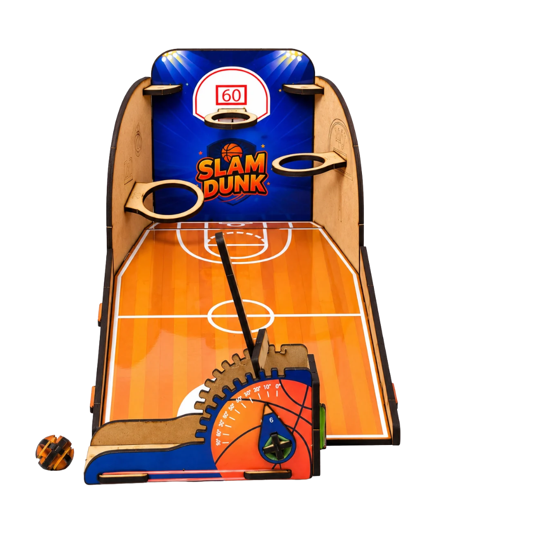 AdventionWiz DIY Tabletop Basketball – Educational STEM Construction Kit for Kids_2