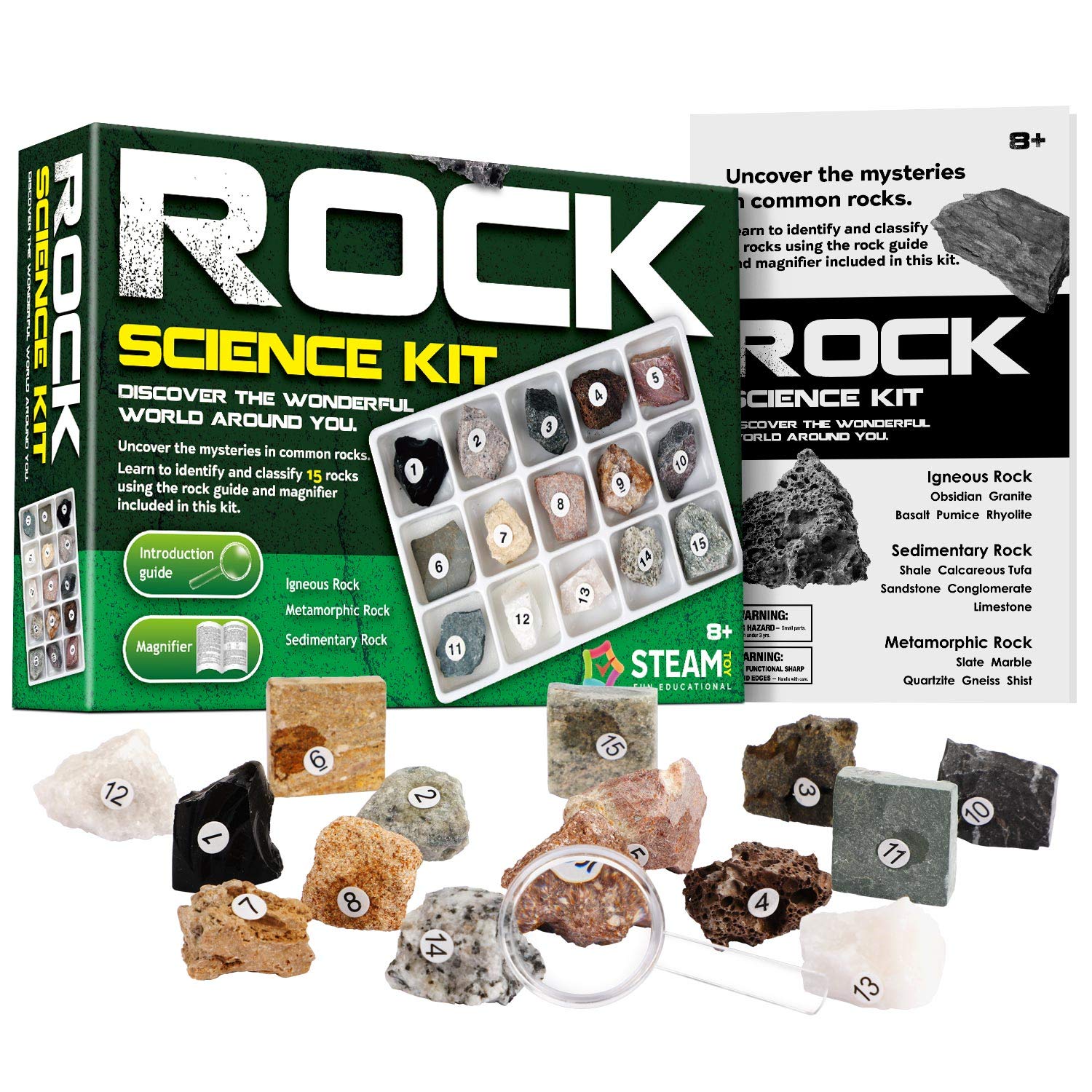 Piano Potato Rock Science Collection Kit - 15 Specimens_2