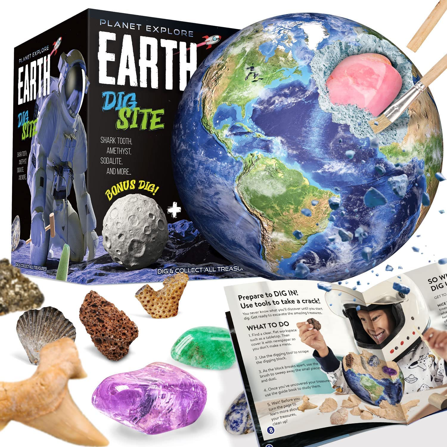 Piano Potato Earth Dig Site Kit with Bonus Moon Dig_2