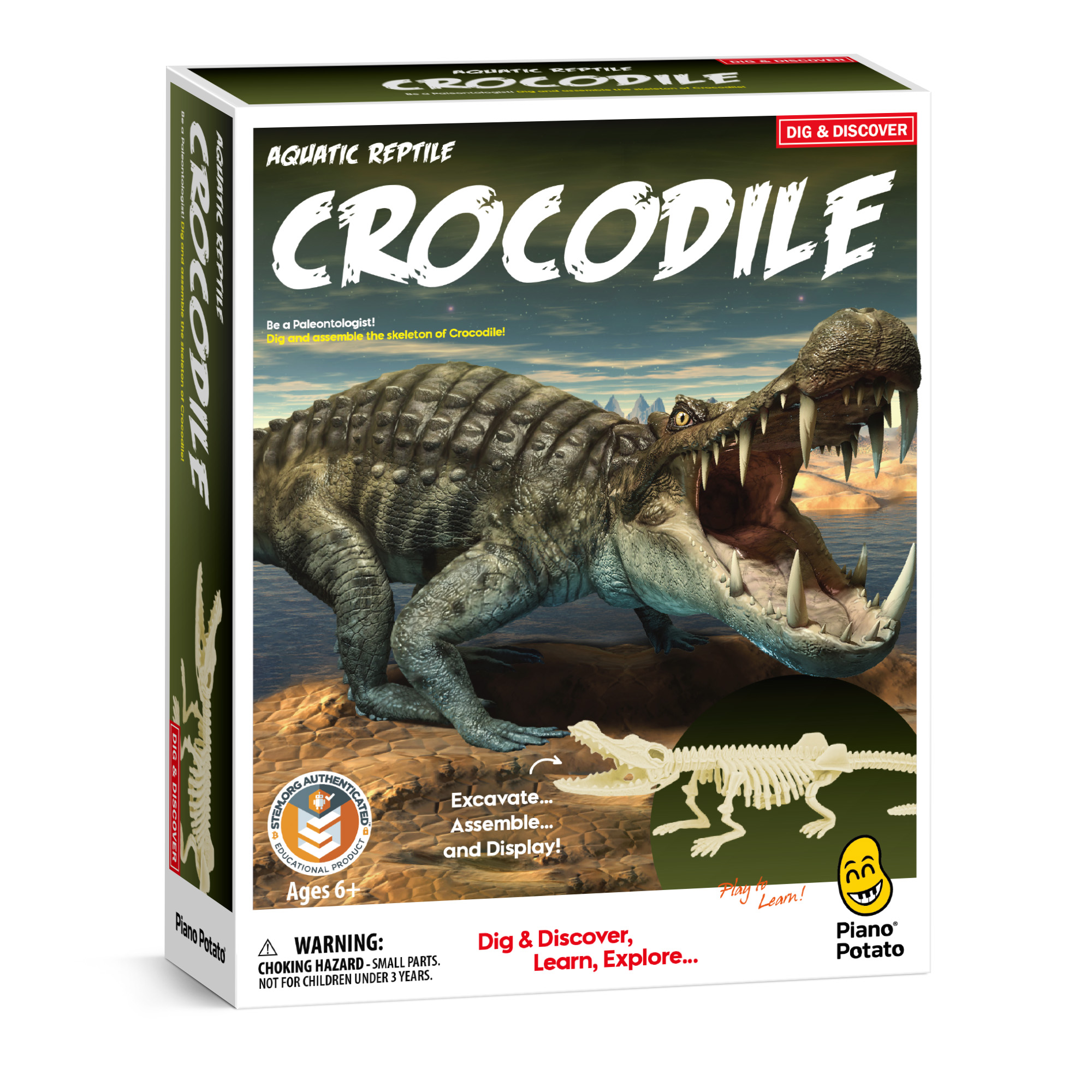 Piano Potato Crocodile Excavation and Build Kit_2