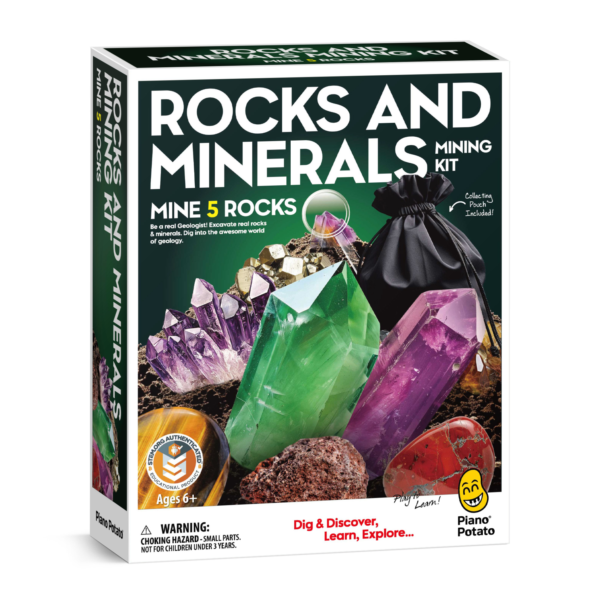 Piano Potato Rocks and Minerals Mining Kit_2