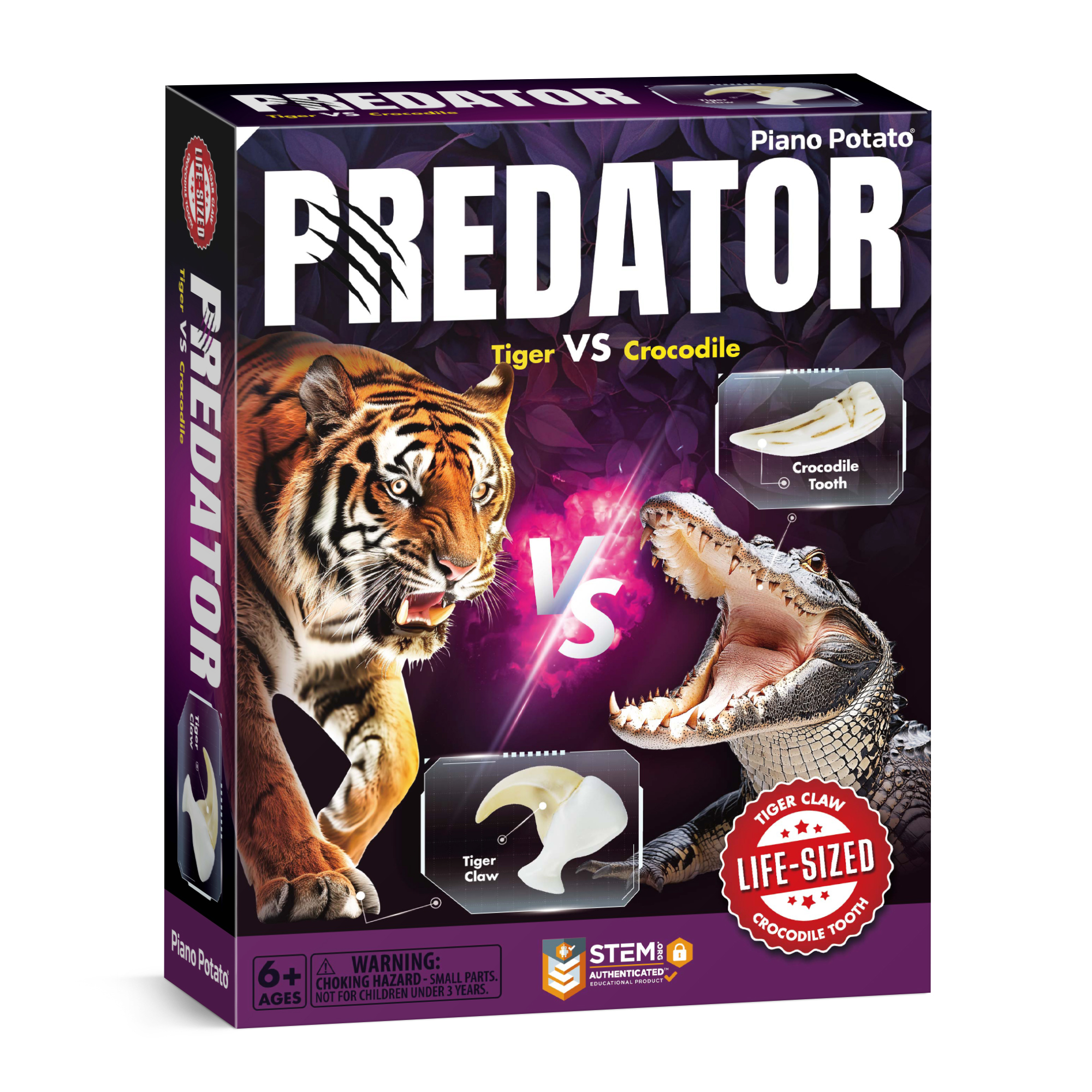 Piano Potato Predator Tiger vs Crocodile Discovery Kit_2
