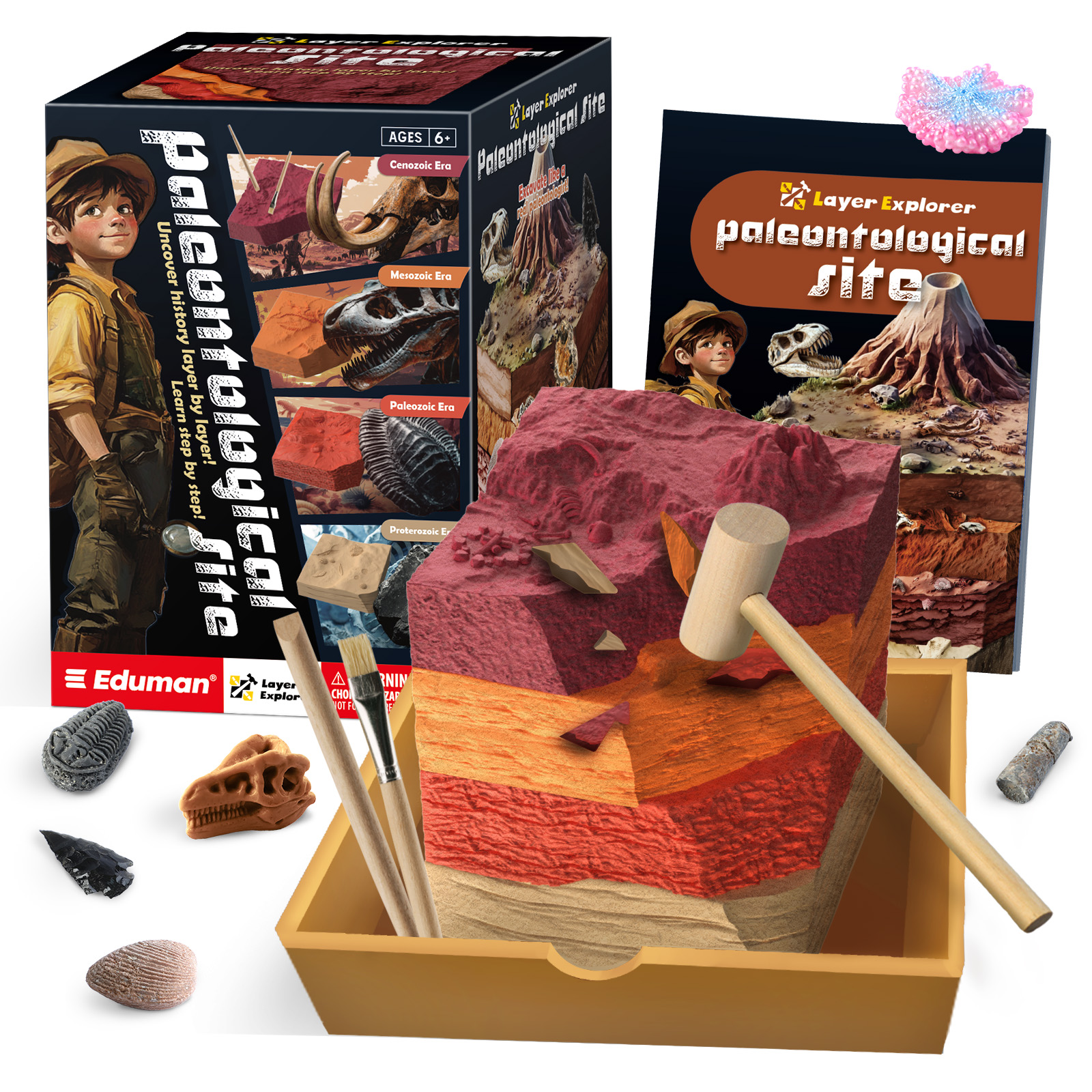 Eduman Paleontological Site Layer Explorer Dig Kit_2