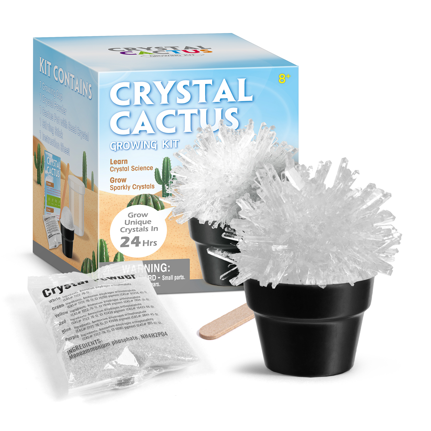 Piano Potato Clear Crystal Cactus Growing Science Kit_2