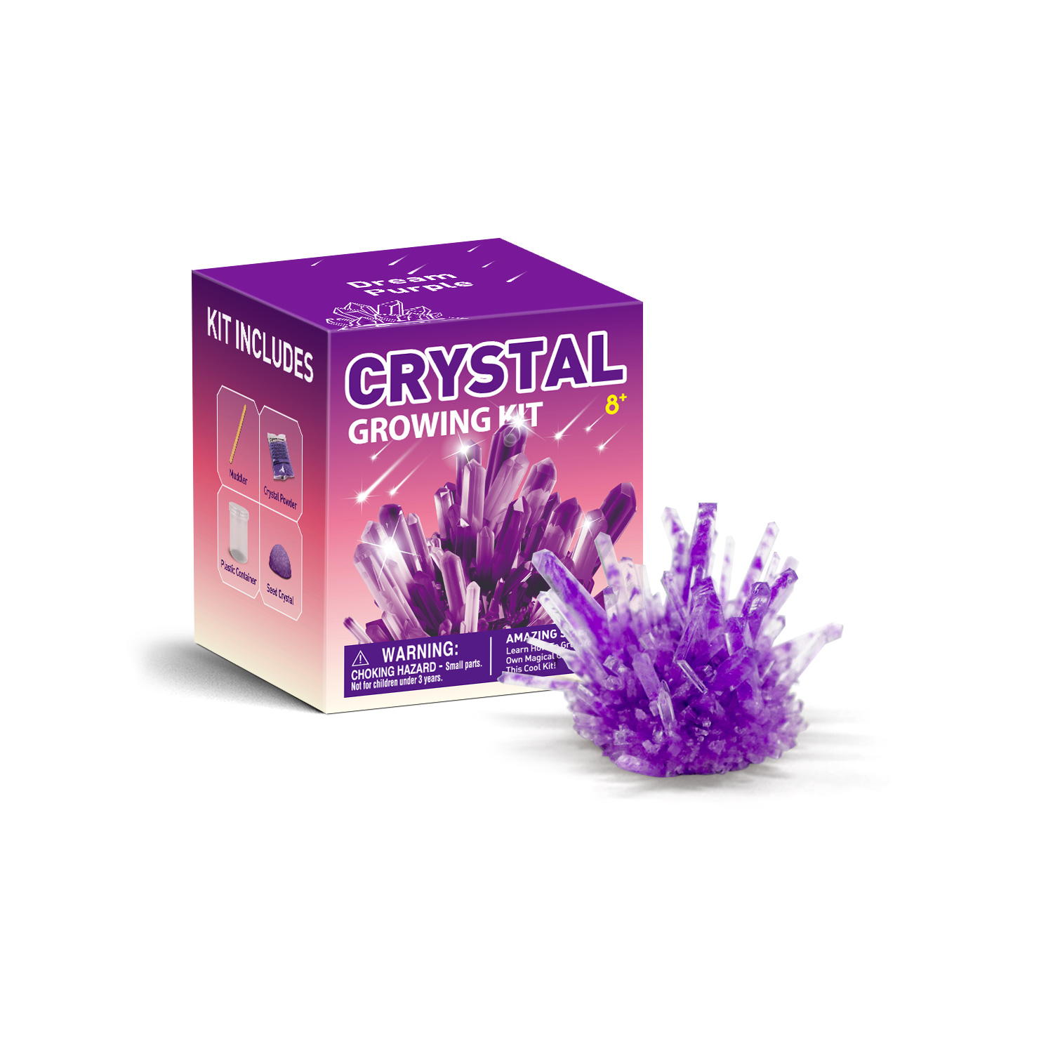 Piano Potato Purple Crystal Growing Kit 11010403_2