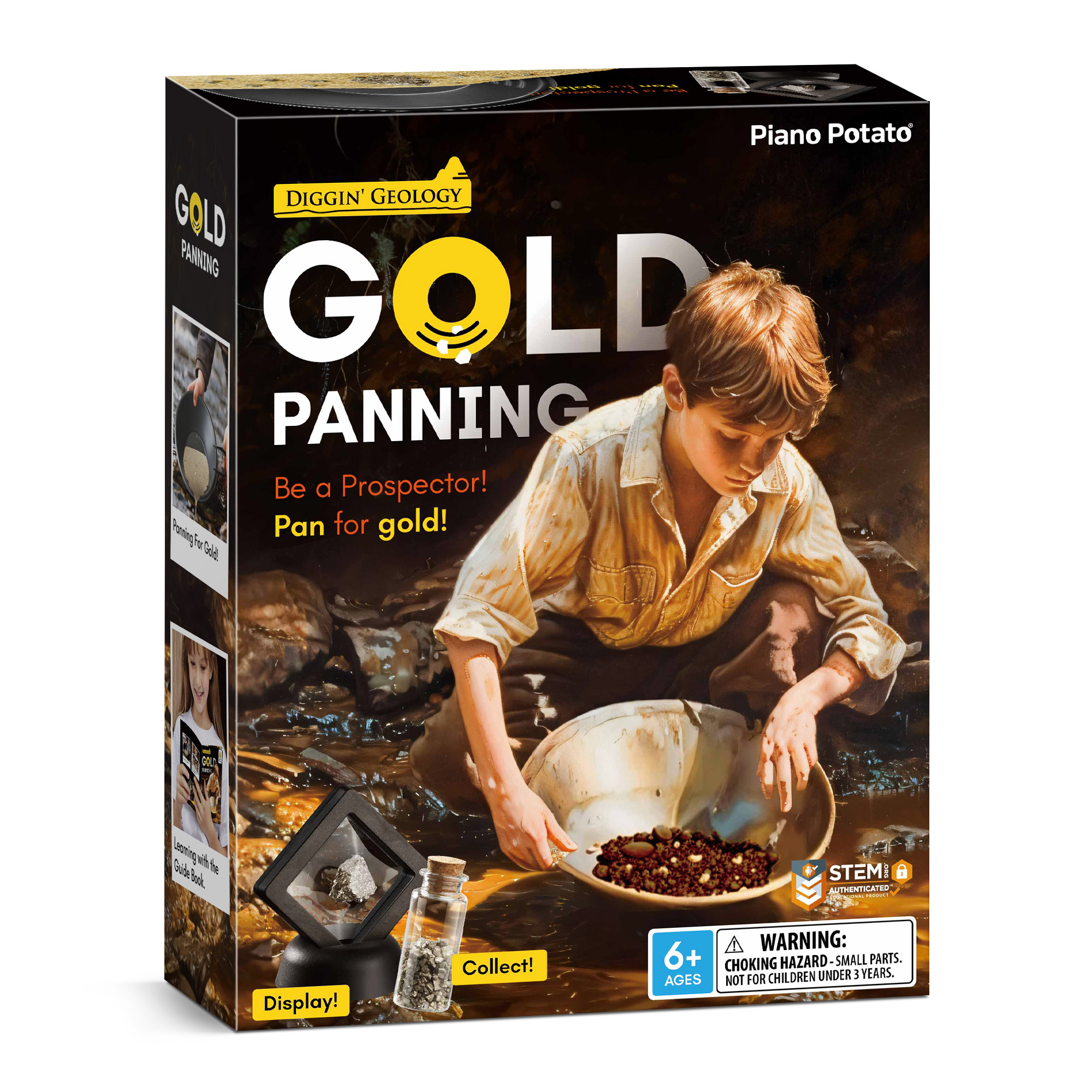 Piano Potato Gold Panning Geology Science Kit_2