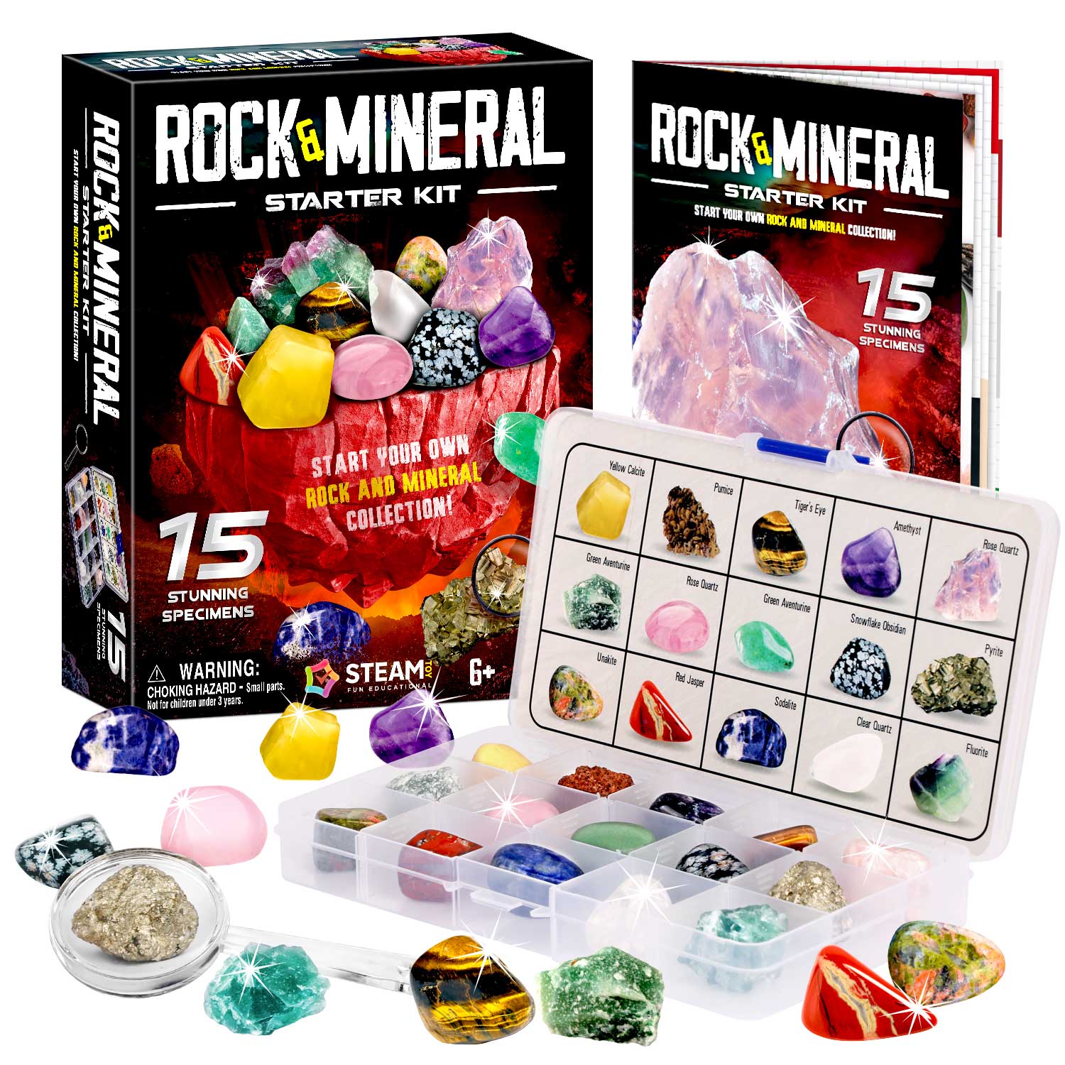 Piano Potato Rock and Mineral Starter Kit 15 Specimens_2