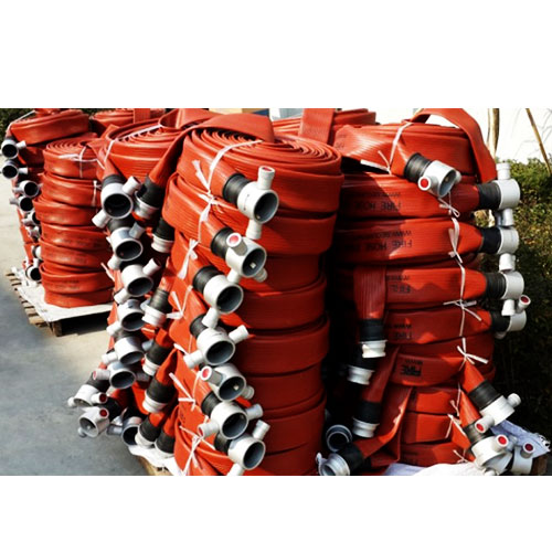 Durable fire hose with coupling