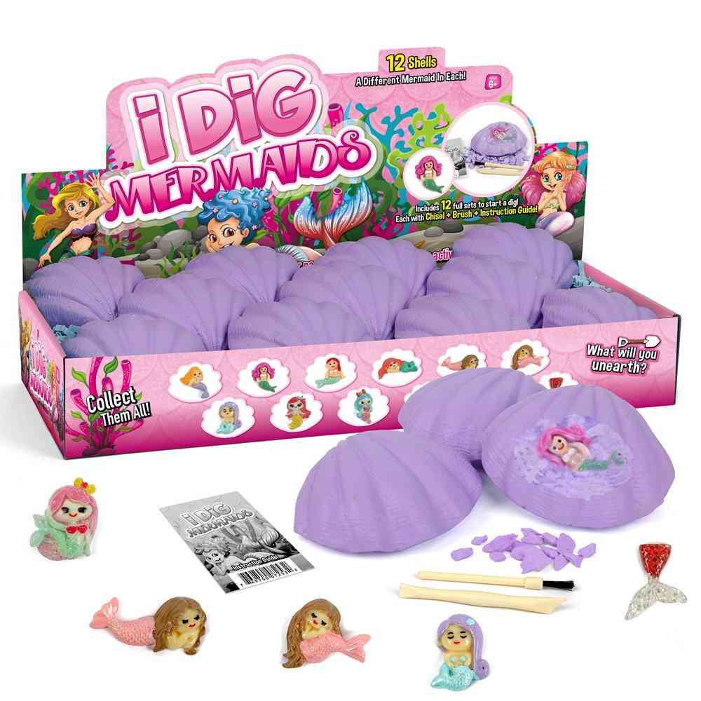 Gamerside Mermaid Treasure Dig Kit 12 Shells_2