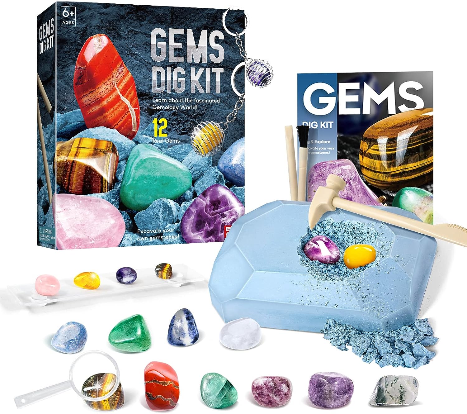 Eduman Gemstone Dig Kit 12 Gem Discoveries_2