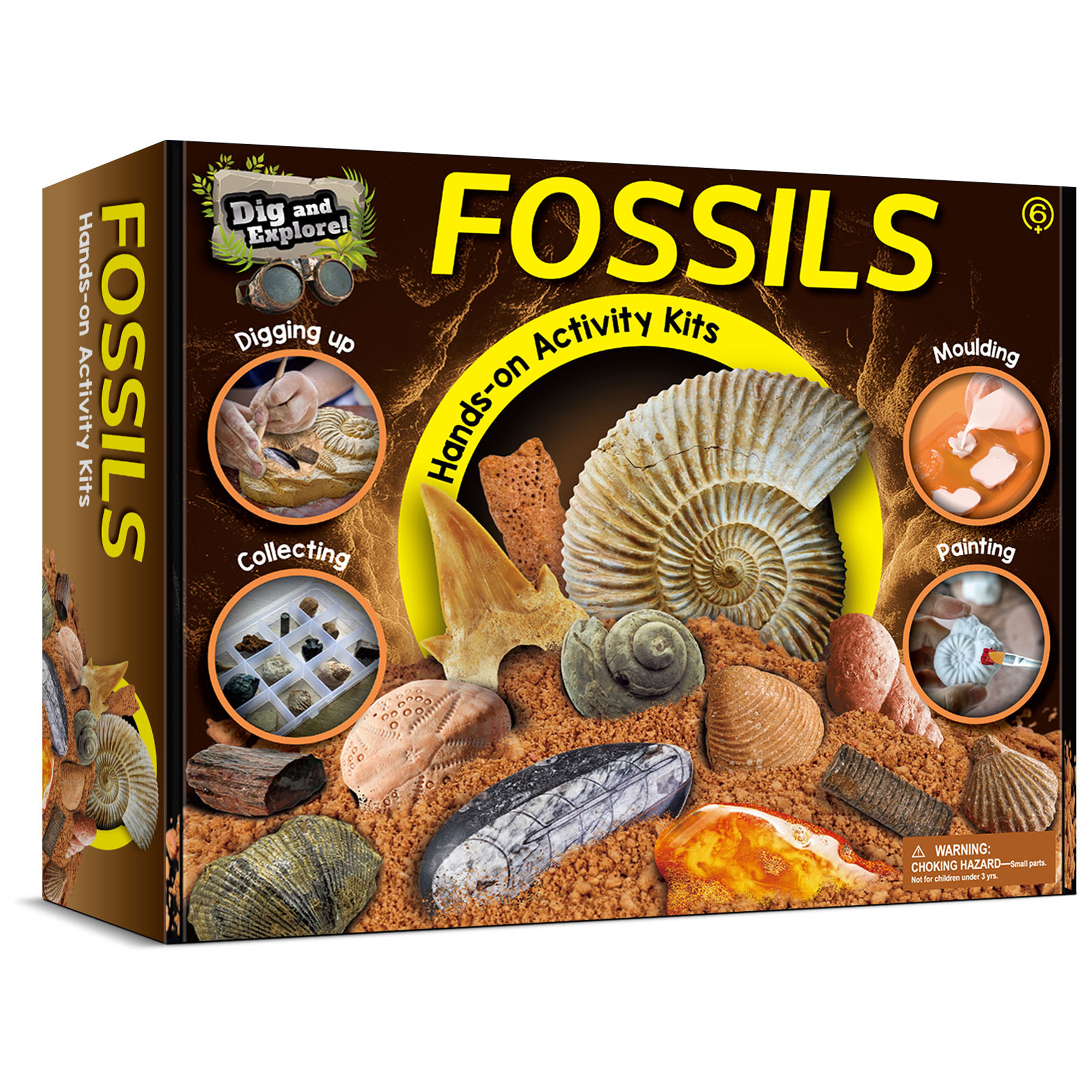 Piano Potato Dig Collect Mold and Paint Fossil Activity Kit_2