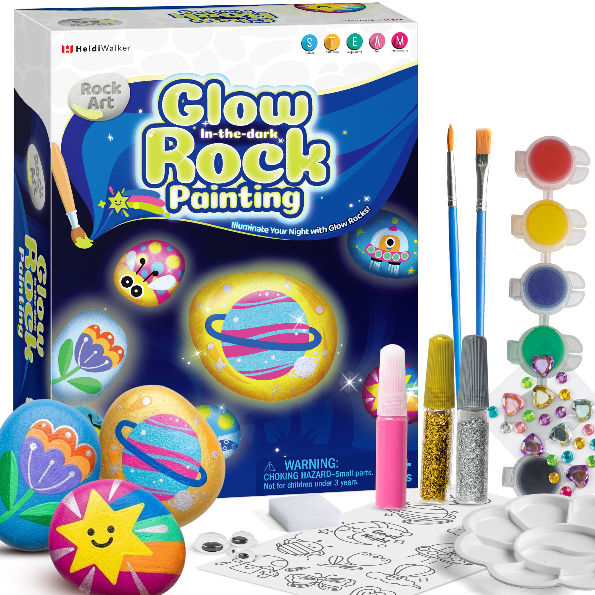 HeidiWalker Glow in the Dark Rock Painting Kit_2