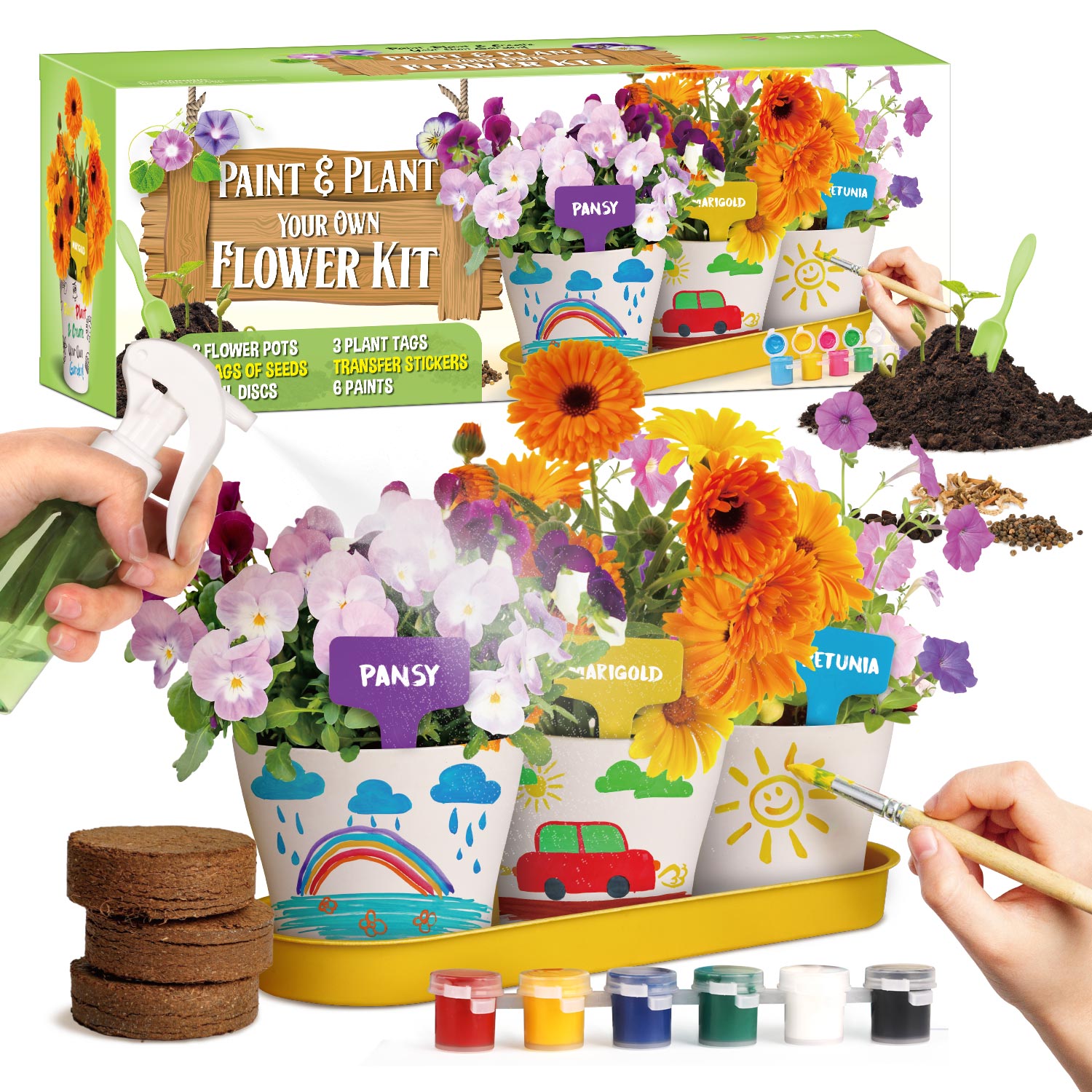 Piano Potato Paint and Plant Flower Pot Craft Kit_2