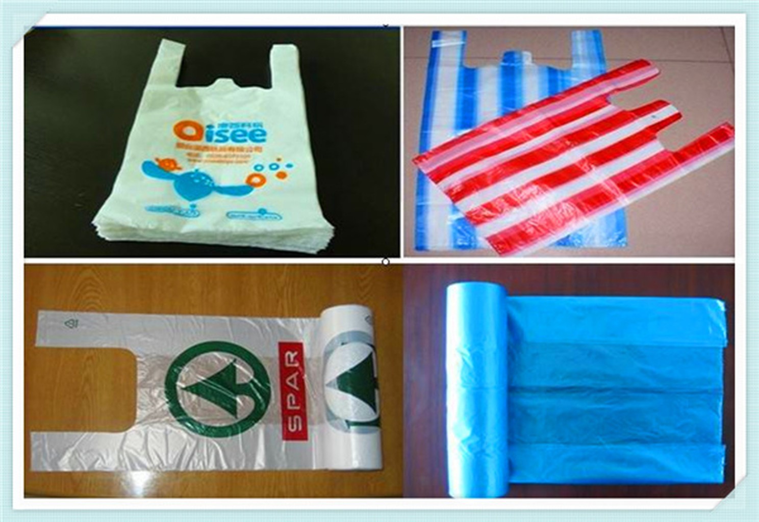PE Shopping Bags - Polyethylene Plastic Bags for Retail Packaging