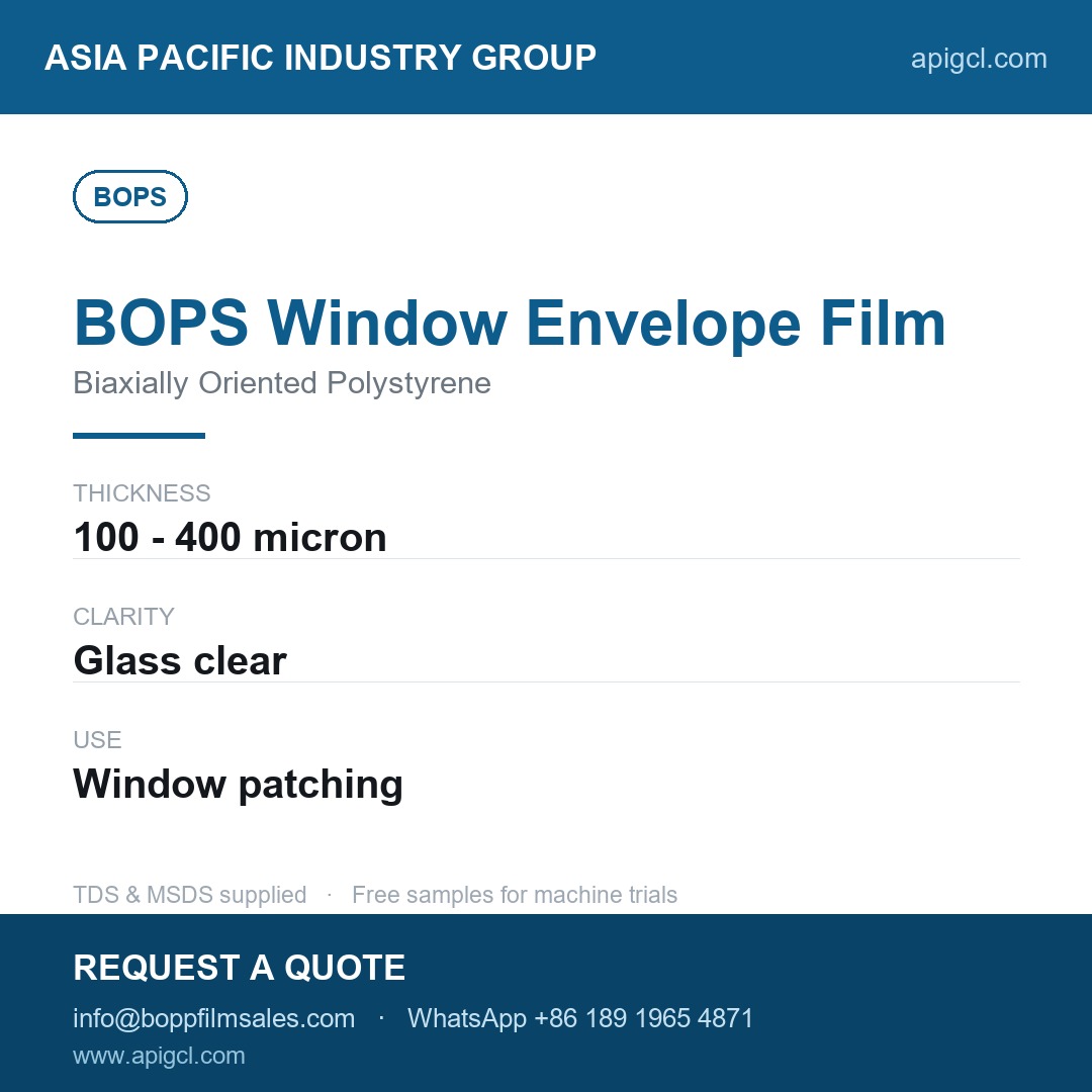 BOPS Window Envelope Film BOPS-WE_2