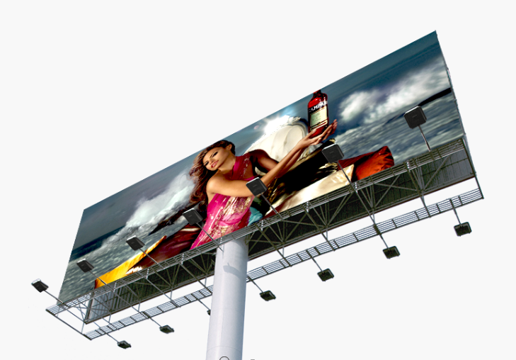 Unipole billboard / horizontal double-sided
