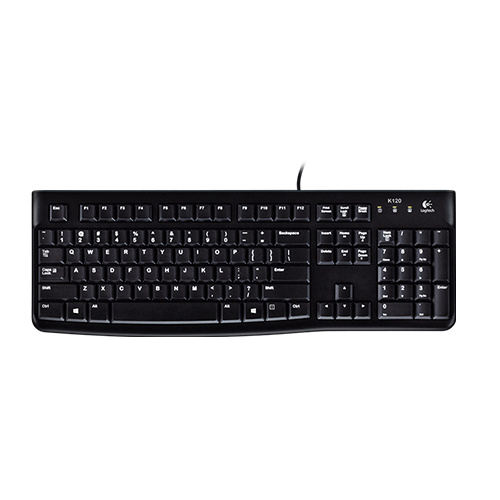 Logitech k120 wired keyboard ara/eng part no: 920-002508 (eng) part no: 920-002495 (ara)