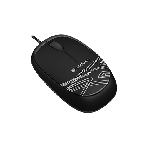 Logitech wired mouse m100 corded full-size comfort part no: 910-001602 (black) part no: 910-001603 (white)