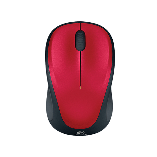 Logitech wireless mouse m235  compact and fashion forward  part no: 910-002496 (red) part no: 910-002201 (grey)