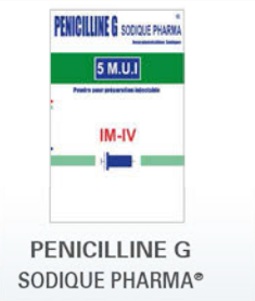 Benzylpenicillin sodium - penicilline g sodique pharma