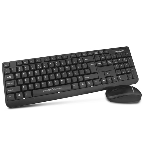 Touchmate wireless keyboard + rf optical mouse - black (tmm-kb6666an)